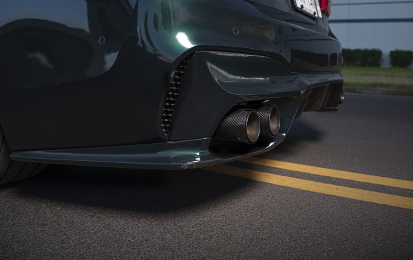 Einddemper BMW M5 Series Sedan Exhaust Systems Aluminum Silver Anodized