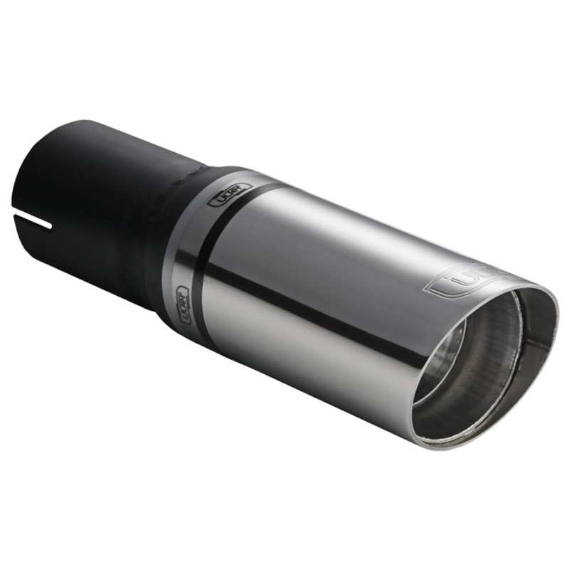 Ulter Sport Uitlaatsierstuk - Rond Ø60mm Schuin - Lengte 140mm  - Montage ->50mm - RVS