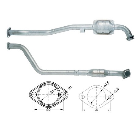 Opel OMEGA B 2.5TD 2497 cc 96 Kw / 130 cv X2.5DT Magnaflow CAT B