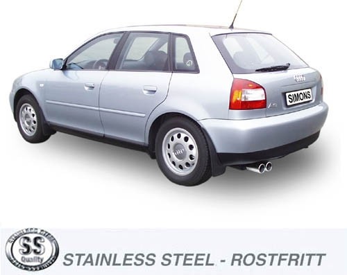 Simons Uitlaatsysteem af kat. Audi A3 8L 1996-2003