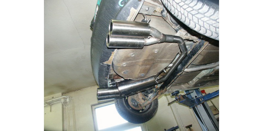 Opel Corsa B Einddemper Uitgang rechts/links 60mm - 2x80 Typ 13
