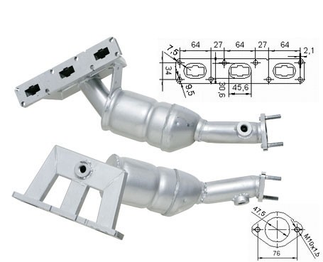 BMW Z3 2.2i 24V 2171 cc 125 Kw / 170 cv M54 E36 Magnaflow CAT Bo