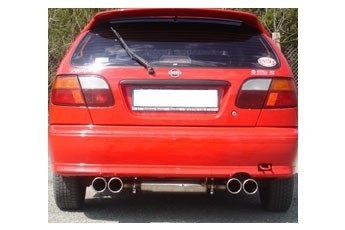 Nissan Almera Typ N15 Hatchback Einddemper Uitgang rechts/links