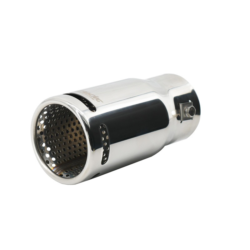 Simoni Racing Uitlaatsierstuk Rond RVS - Ø76xL130mm - Montage 41-64mm