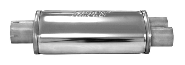 demper SPLIT ovaal 115/185mm L=320mm 2,5 inch (63,5mm) Simons RV