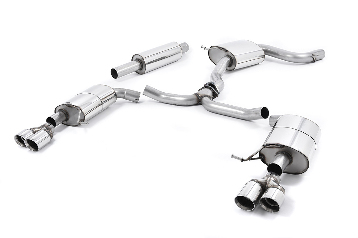 Seat Leon ST Cupra 280 & 290 CAT-BACK Quad Round Polished Tips