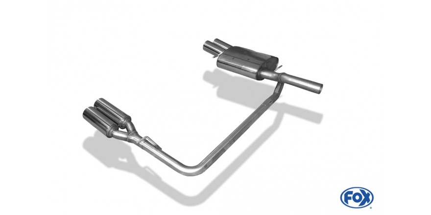VW Passat 3C/ 3C CC Einddemper Uitgang rechts/links - 2x90 Typ 1