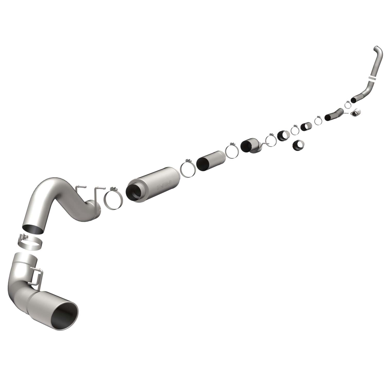 Ford Sys XL 05- Ford 6.0L 5" CC/SB-LB Magnaflow Cat-Back