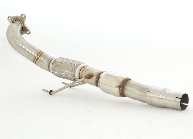 VW Polo 6R WRC 76mm Downpipe met 200 cels Sport-Kat.