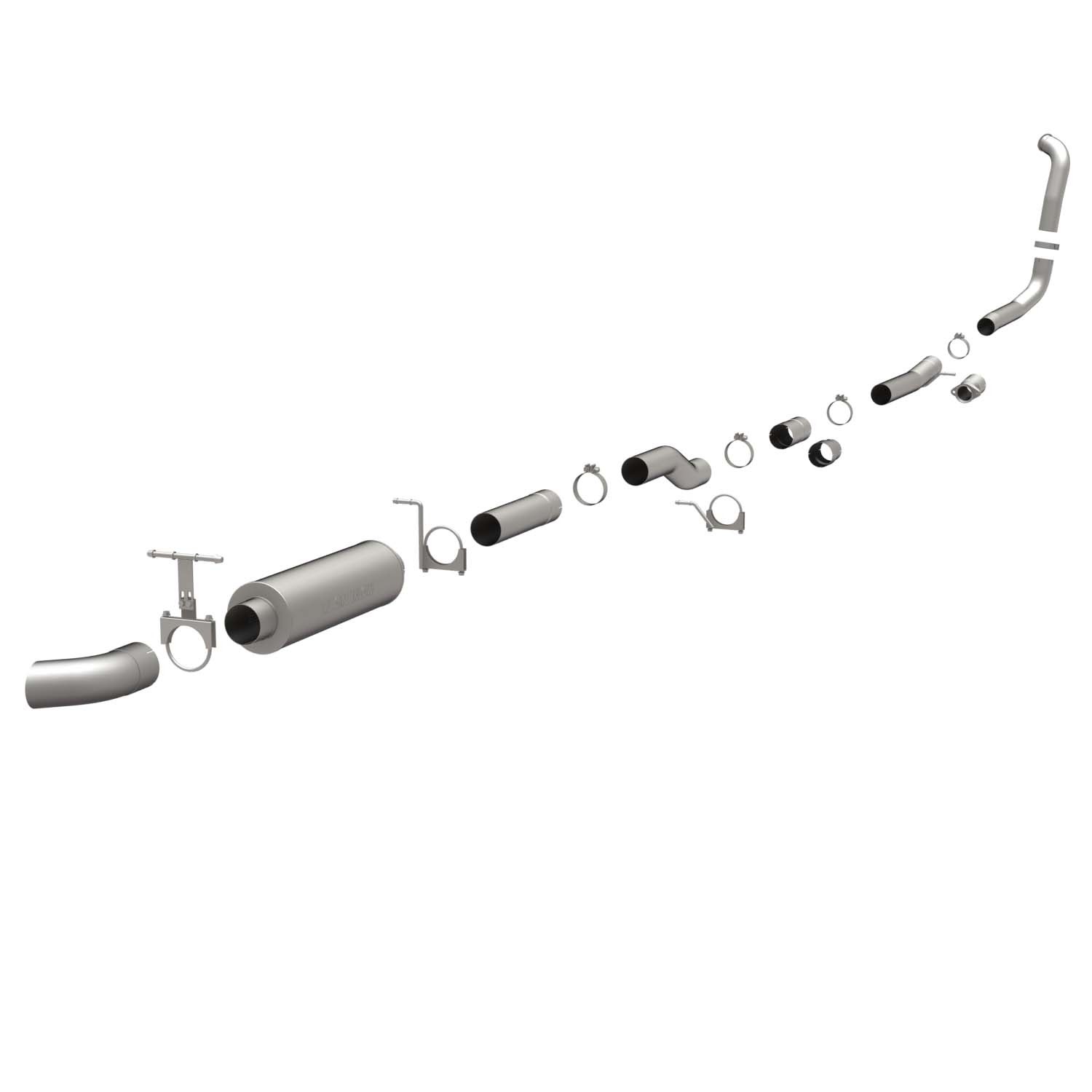 Ford SYS TB 03-07 Ford Diesel EC CC 4in Magnaflow Cat-Back