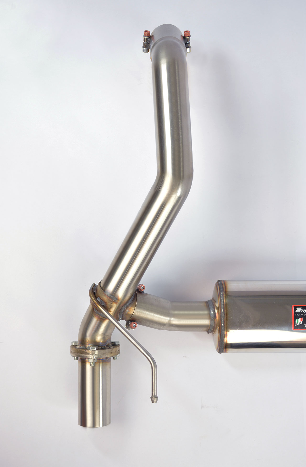 595 ABARTH 1.4T "50° Anniversario" (180 Hp) (Ø65 with valve) 2013 Rear exhaust right - left