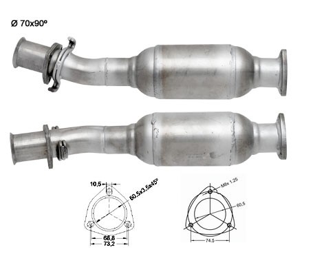 Peugeot BOXER 2.5D 2446 cc 63 Kw / 86 cv DJ5 Magnaflow CAT Bouwj