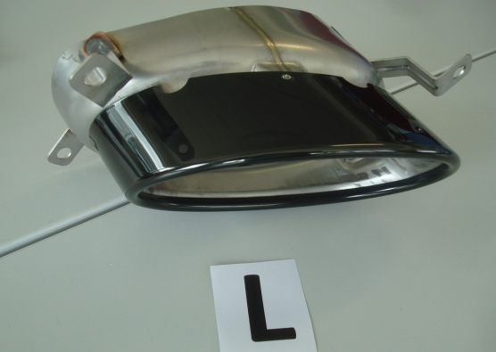 Uitlaat Sierstukken Audi A4 B8.5 Rieger 2012-2015 Avant/Sedan Zwart