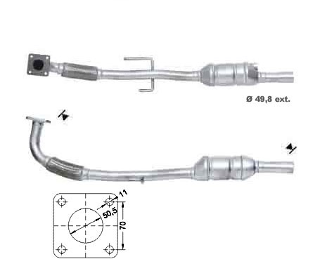 VW LUPO 1.4i 16V 1390 cc 55 Kw / 75 cv BBY Magnaflow CAT Bouwjaa