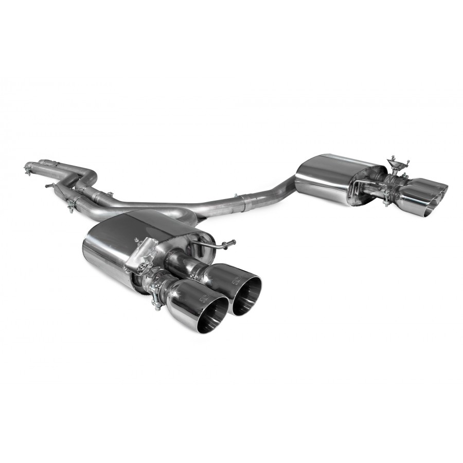 Scorpion uitlaat Audi S4 B9 Quattro Avant, Saloon & Sedan. Non sports diff & non GPF model gepolijst