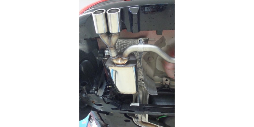 Renault Clio IV Einddemper Uitgang rechts/links - 2x76 Typ 16 re