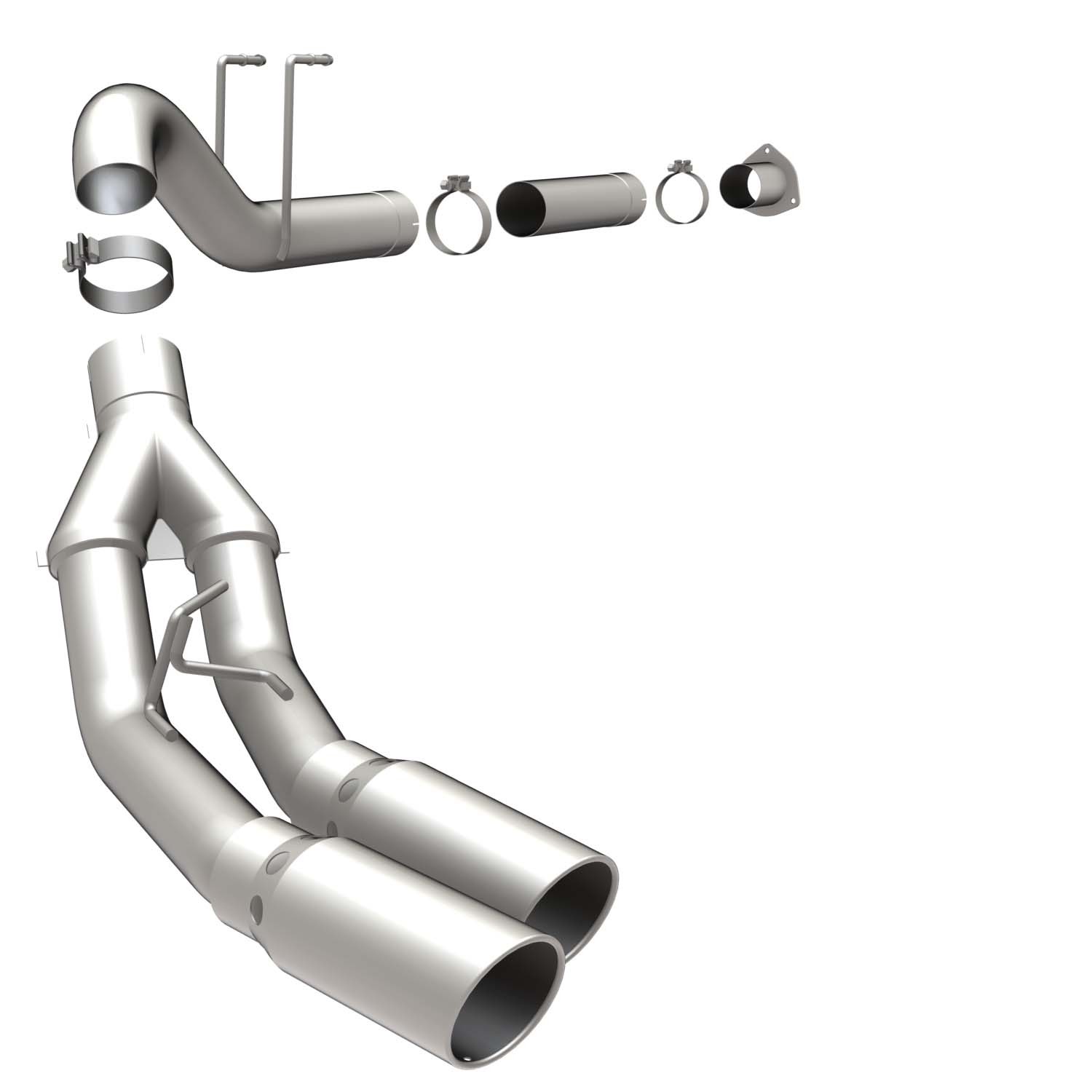 Ford Cat-Back 11-15 Ford F250/350 6.7L 5in. Du Pro Magnaflow Cat