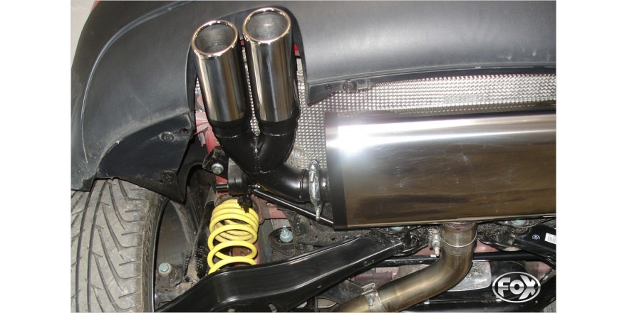 VW Golf V GTI/ GTD Einddemper - 2x76 Typ 17 FOX