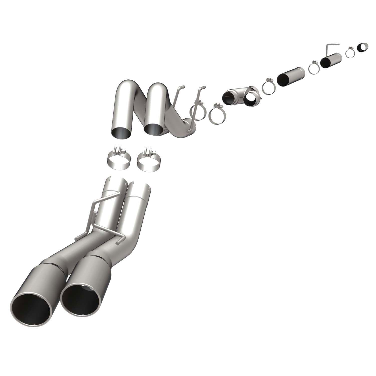 Ford Sys PI 08 Ford F-Series 6.4L duals Magnaflow Cat-BackDA