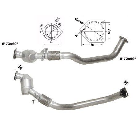 BMW 320TD 1950 cc 100 Kw / 136 cv M47 E46 Magnaflow CAT Bouwjaar