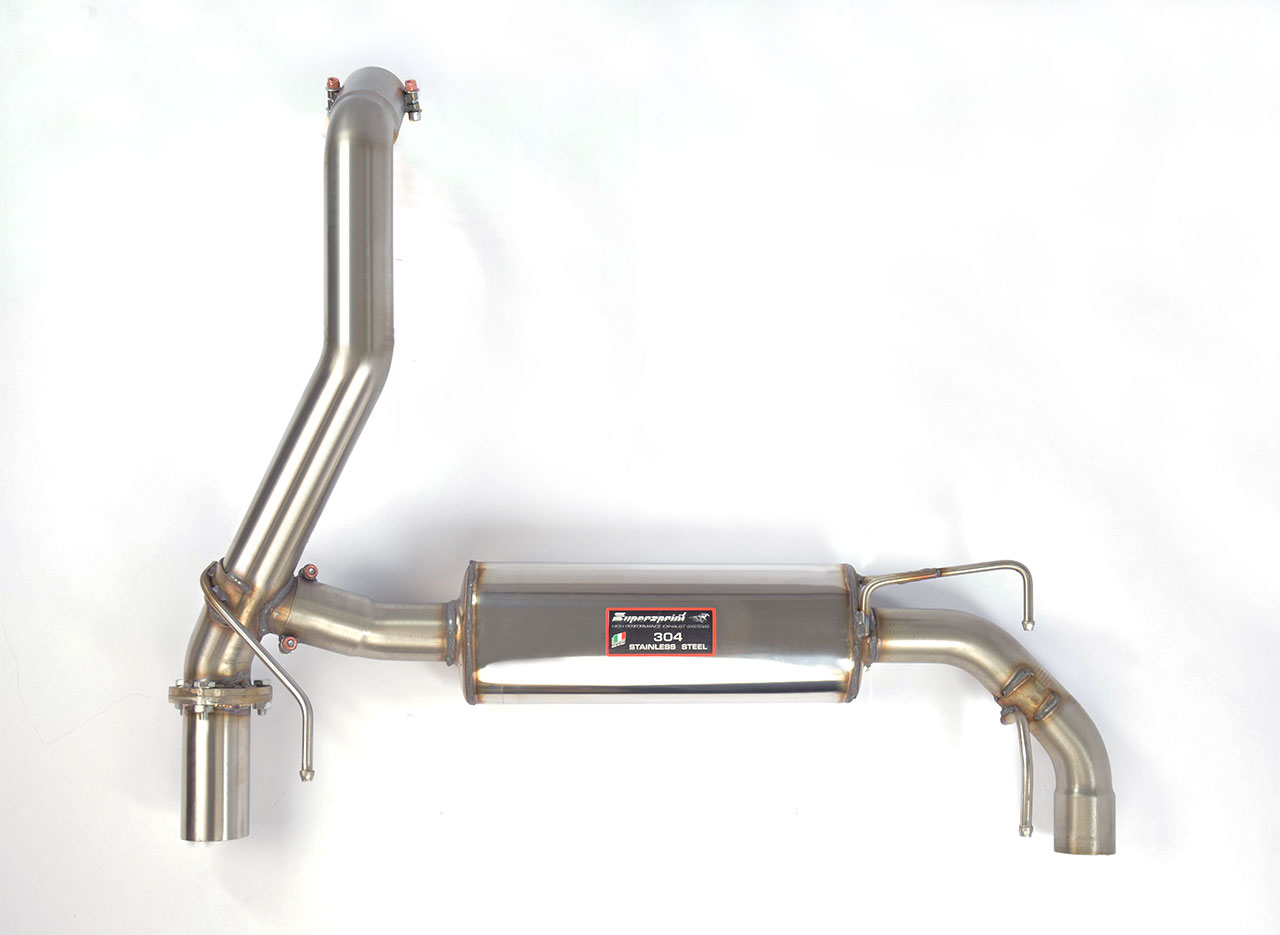 595 ABARTH 1.4T "Pista" (160 Hp) (Ø65 with valve) 2016 Rear exhaust right - left