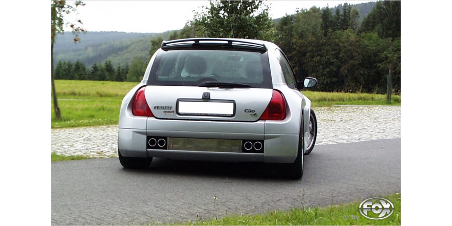 Renault Clio II V6 Einddemper dwars Uitgang rechts/links - 2x76