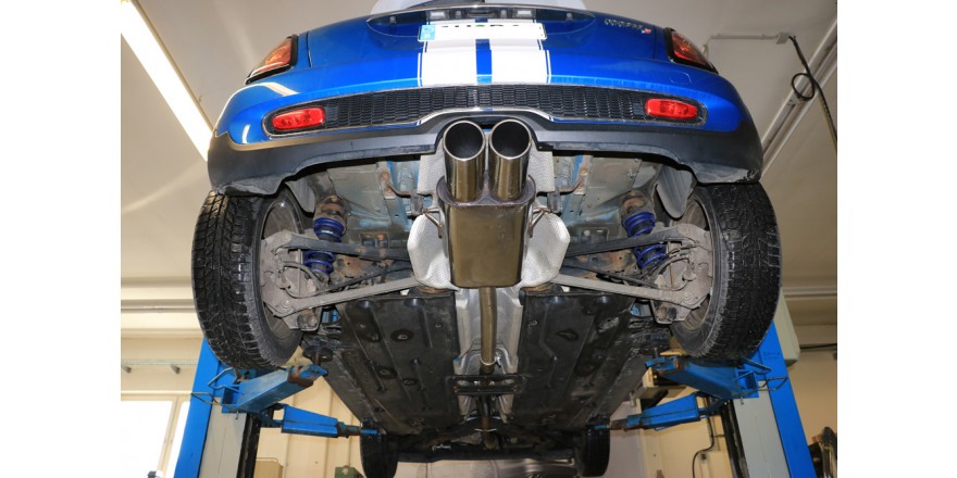 Mini Cooper S R56 Einddemper Uitgang midden - 2x100 Typ 16 FOX