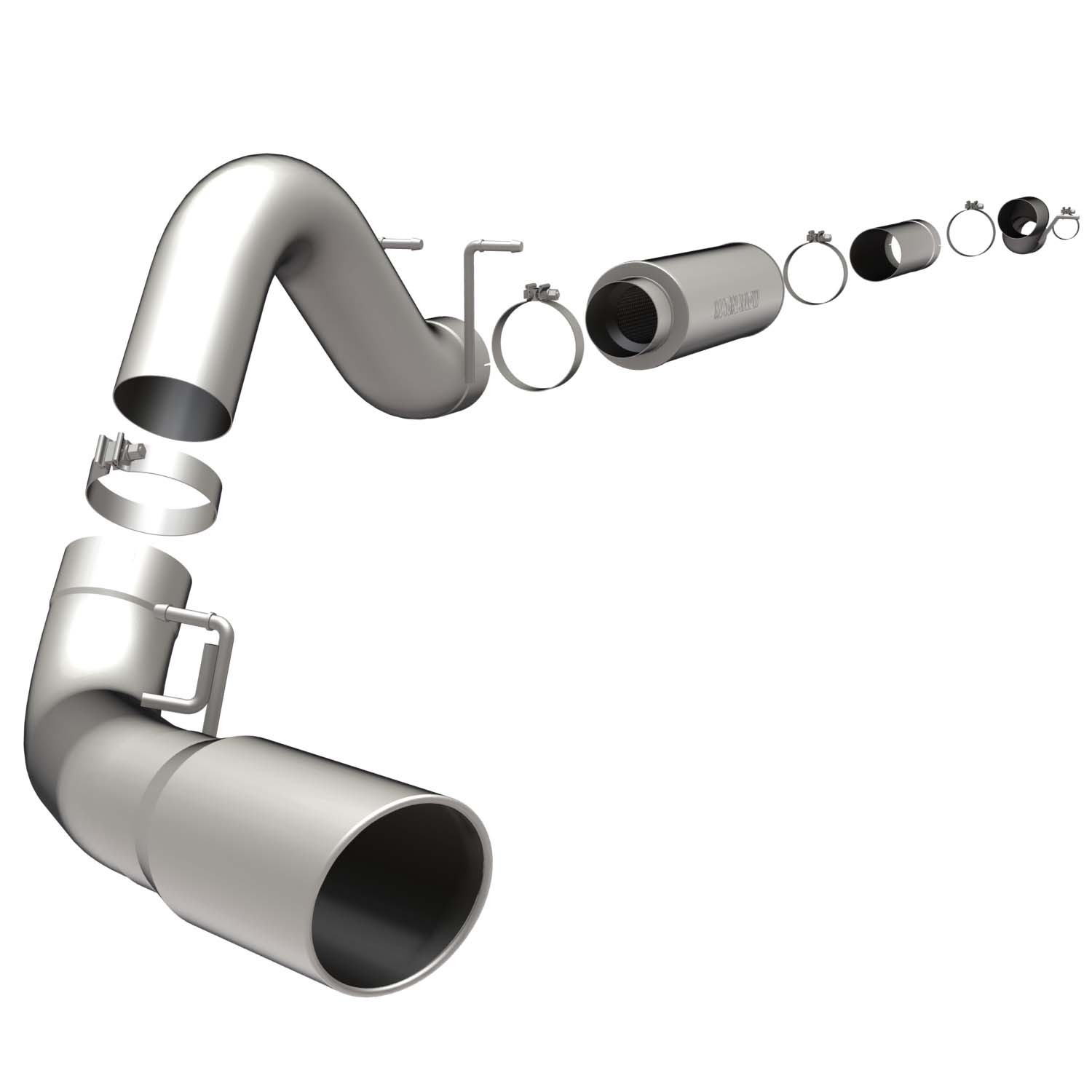 Ford Cat-Back XL 99- Ford 6.0/7.3L DSL 5" Magnaflow Cat-Back