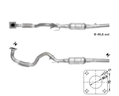 Seat TOLEDO 1.6i 16V 1598 cc 77 Kw / 105 cv BCB Magnaflow CAT Bo