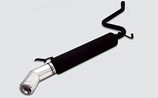 Einddemper Fiat Cinquecento 1992-1998 RVS eindstuk 100mm rond