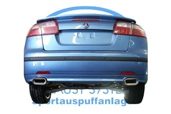 Saab 9-3 - YS3 Sedan/ Cabriolet Einddemper rechts/links - 150x70