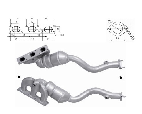 BMW Z4 2.5i 24V 2494 cc 141 Kw / 192 cv M54 E85 Magnaflow CAT Bo