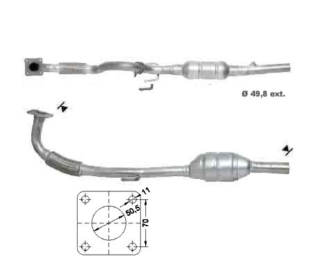 VW LUPO 1.4i 16V 1390 cc 74 Kw / 101 cv AUB Magnaflow CAT Bouwja