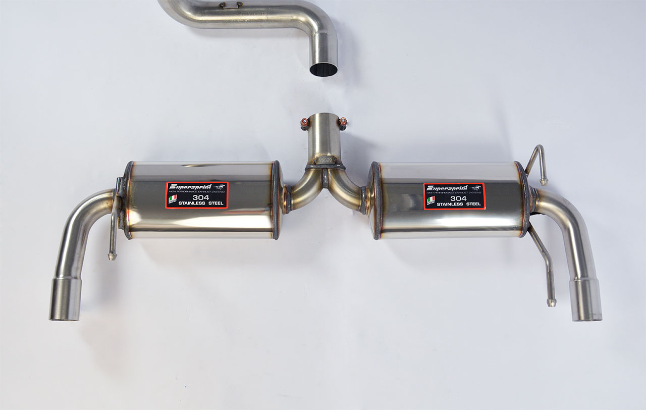595 ABARTH 1.4T (145 Hp) (Ø65) 2015 Rear exhaust Right - Left