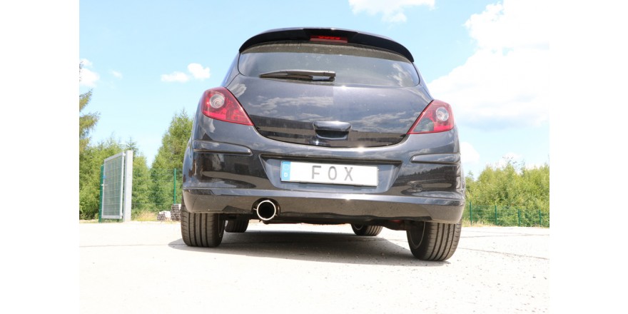 Opel Corsa D GSI Einddemper dwars Uitgang eenzijdig - 1x100 Typ