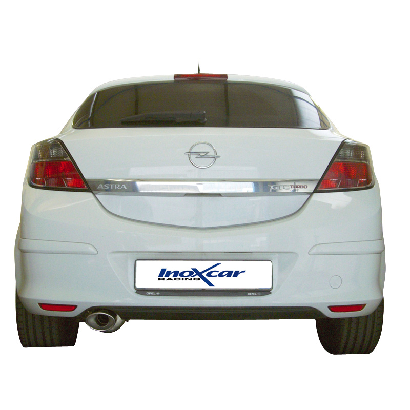 100% RVS Sportuitlaat  Opel Astra H GTC 1.6T (180pk) 2007- 120x80mm