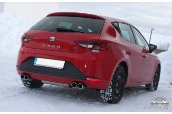Seat Leon 5F Einddemper Uitgang rechts/links - 2x80 Typ 16 recht