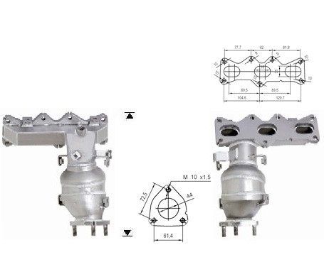 Mazda XEDOS 9 2.5i V6 2497 cc 120 Kw / 163 cv KL Magnaflow CAT B