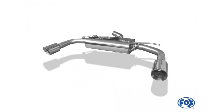 VW Beetle Typ 16 Einddemper Uitgang rechts/links - 1x100 Typ 25