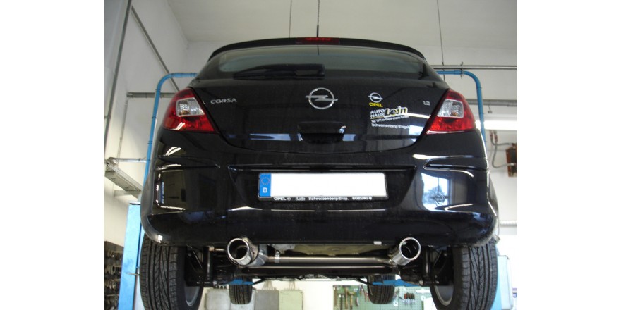 Opel Corsa D Einddemper Uitgang rechts/links - 1x90 Typ 13 recht