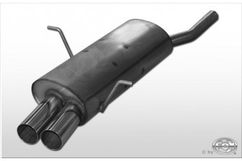 BMW E46 316/ 318 Einddemper double-flow - 2x70 Typ 10 FOX