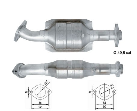 Renault R19 1.9TD 1870 cc 68 Kw / 93 cv F8Q Magnaflow CAT Bouwja