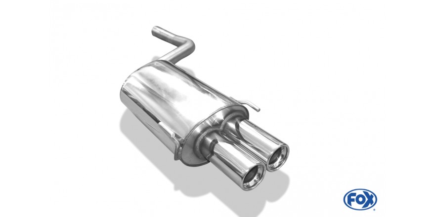 Mercedes CLK Typ 208 Einddemper - 2x80 Typ 13 FOX