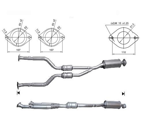 Lexus IS250 2.5i V6 24V 2500 cc 153 Kw / 208 cv 4GRFSE Magnaflow
