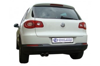 VW Tiguan 5N Einddemper - 2x80 Typ 17 FOX