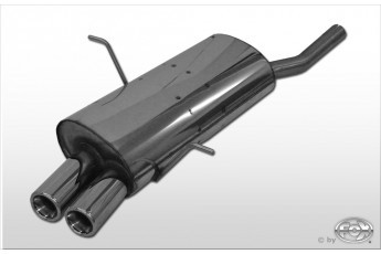 BMW E46 316/ 318 Einddemper double-flow - 2x76 Typ 13 FOX