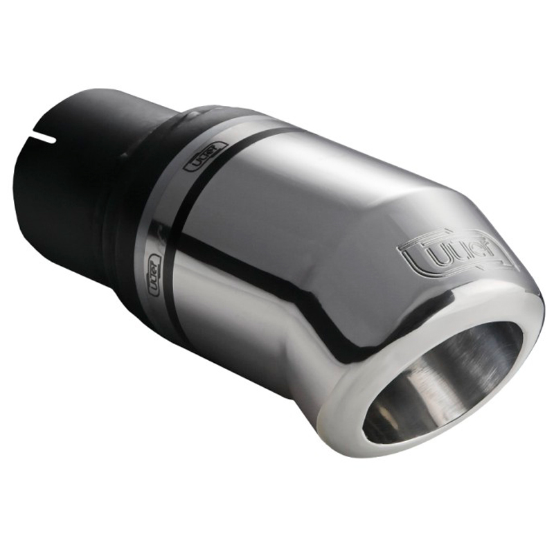 Ulter Sport Uitlaatsierstuk - Rond Ø80mm Down - Lengte 120mm - Montage ->60mm - RVS