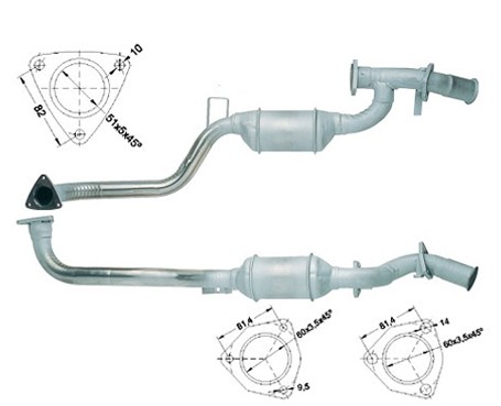 Audi 100 2.8 V6 2771 cc 128 Kw / 174 cv Magnaflow CAT Bouwjaar: