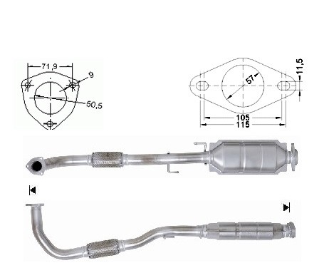 Jeep CHEROKEE 2.5TD CRD 2499 cc 105 Kw / 143 cv 98B Magnaflow CA