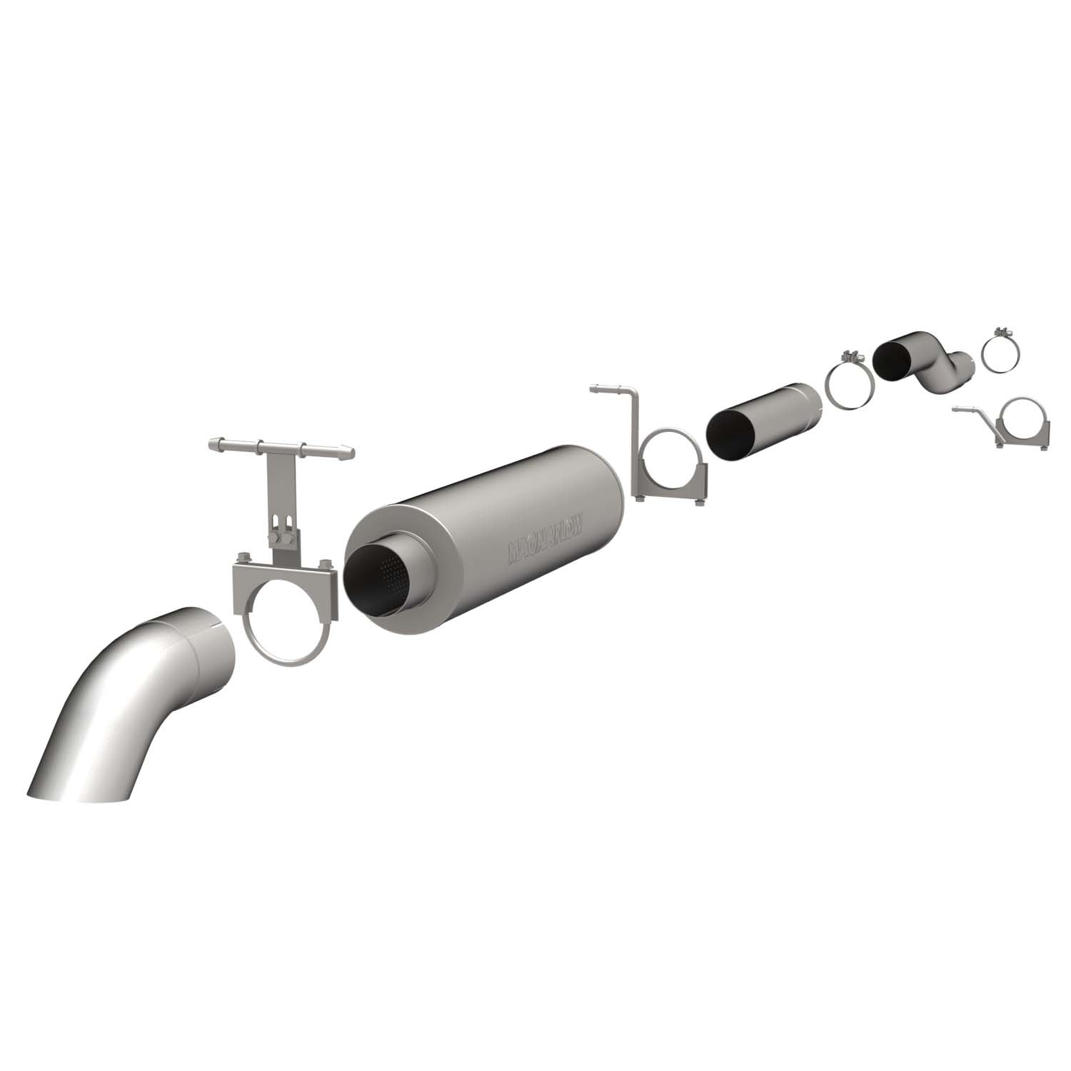 Ford SYS TB 99-03 Ford Diesel EC CC 4in Magnaflow Cat-Back